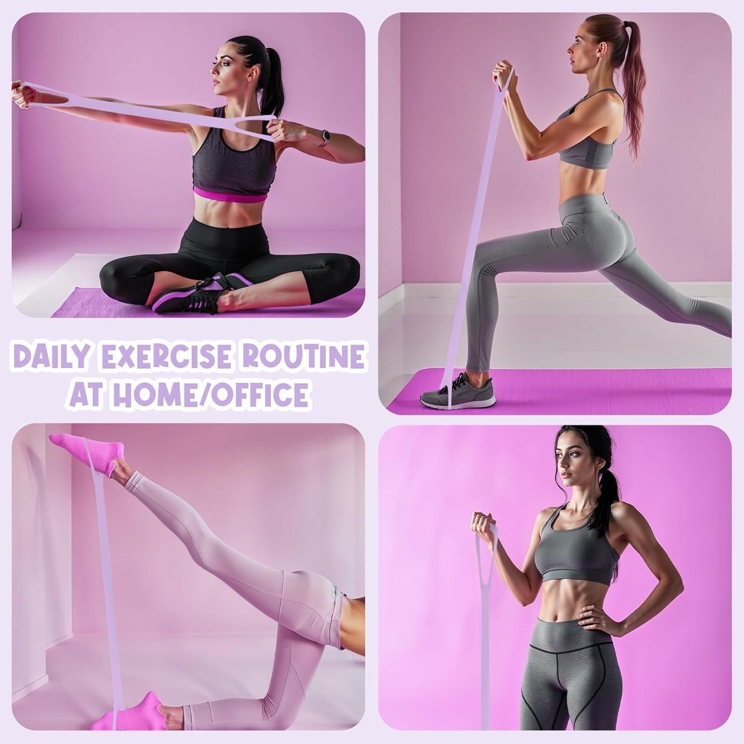 Banda de Resistencia en Forma de 8 Quilax - 2 Piezas Rosa