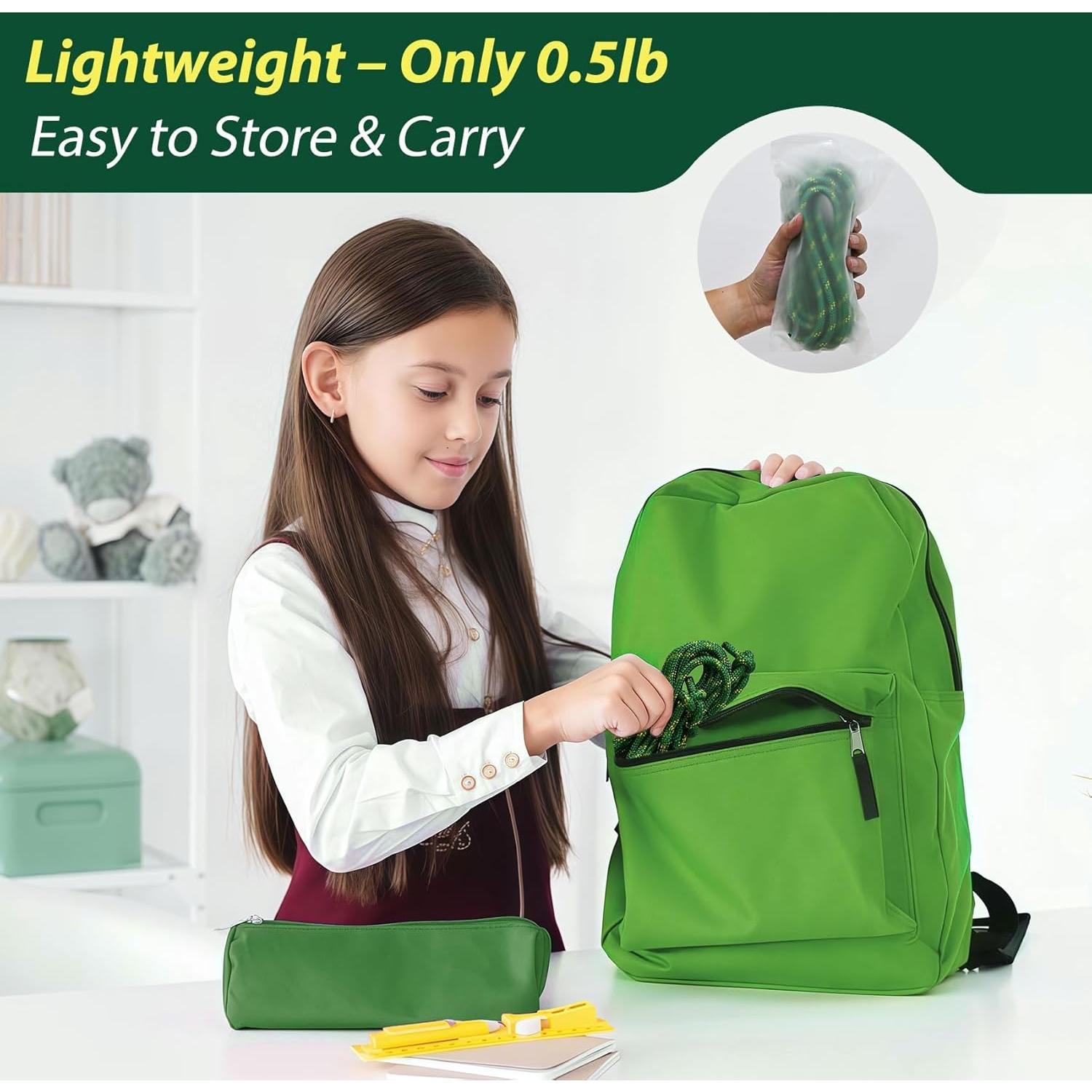 Cuerda de Salto Ajustable Megaraise 4.88m para Niños y Adultos