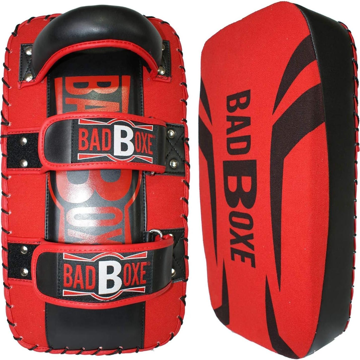 Pad de Boxeo Twister Kick Shield 100% Cuero Sintético Rojo/Negro