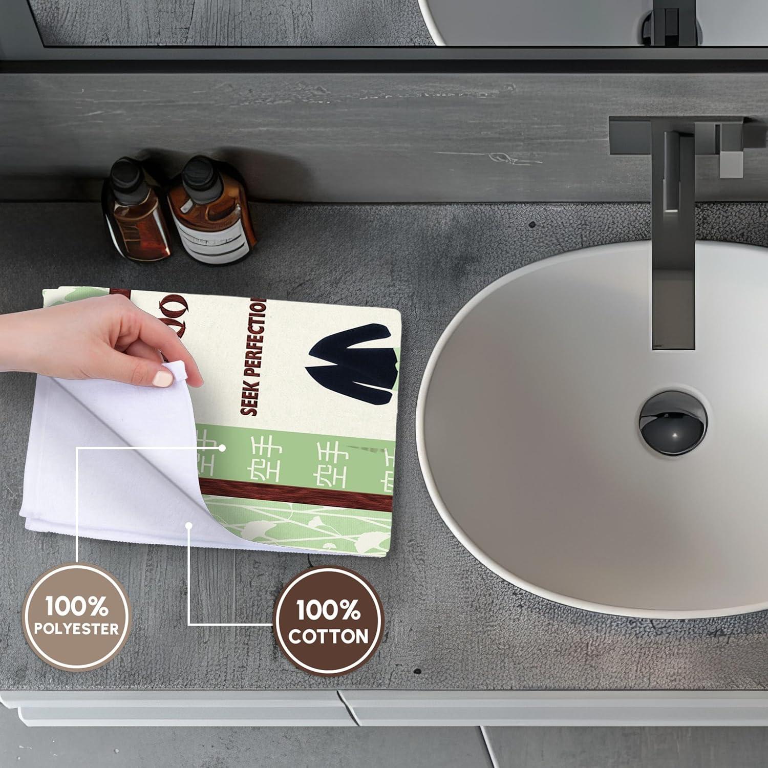 Toalla de Mano 3dRose para Piscina 55.88x76.2 cm - Dojo Kun