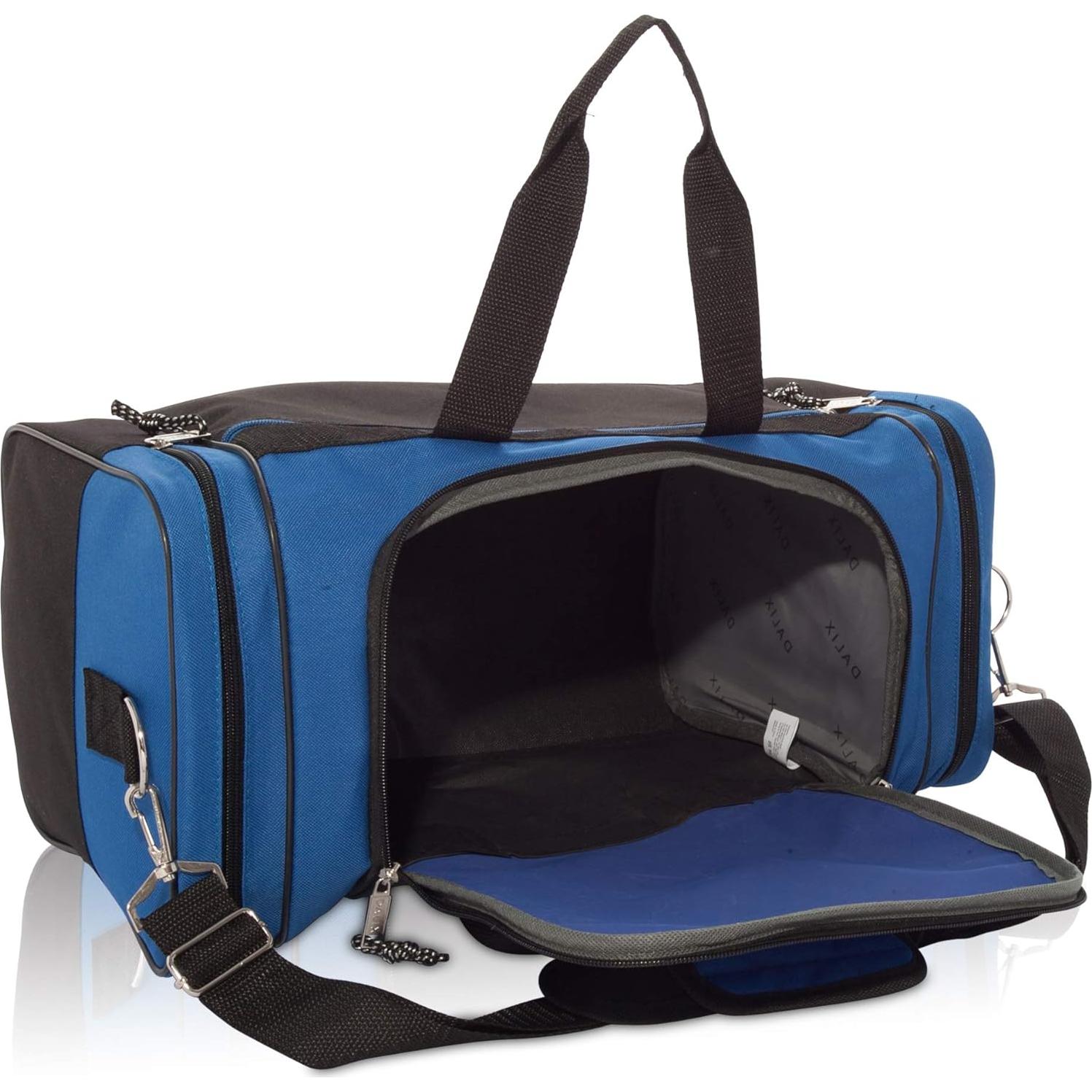 Bolsa de Deporte Duffle DALIX 43x25x22 cm Azul Real