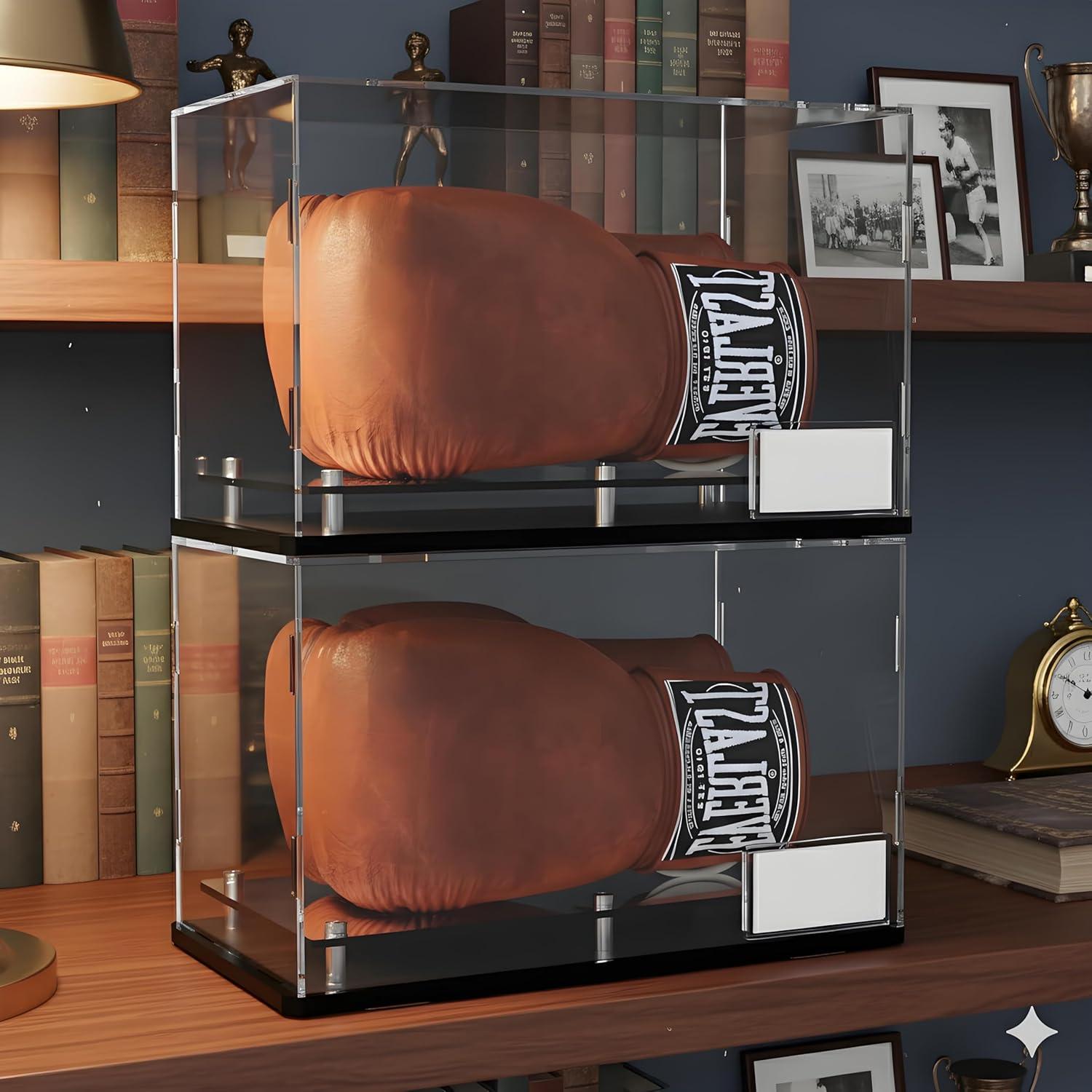 Caja de Exhibición de Guantes de Boxeo Acrílica COCEANV 33x22x22cm
