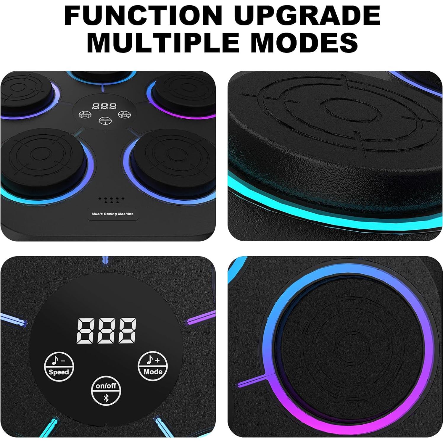 Máquina de Boxeo Musical ZNSLOPILCV con Guantes - Entrenador Inteligente