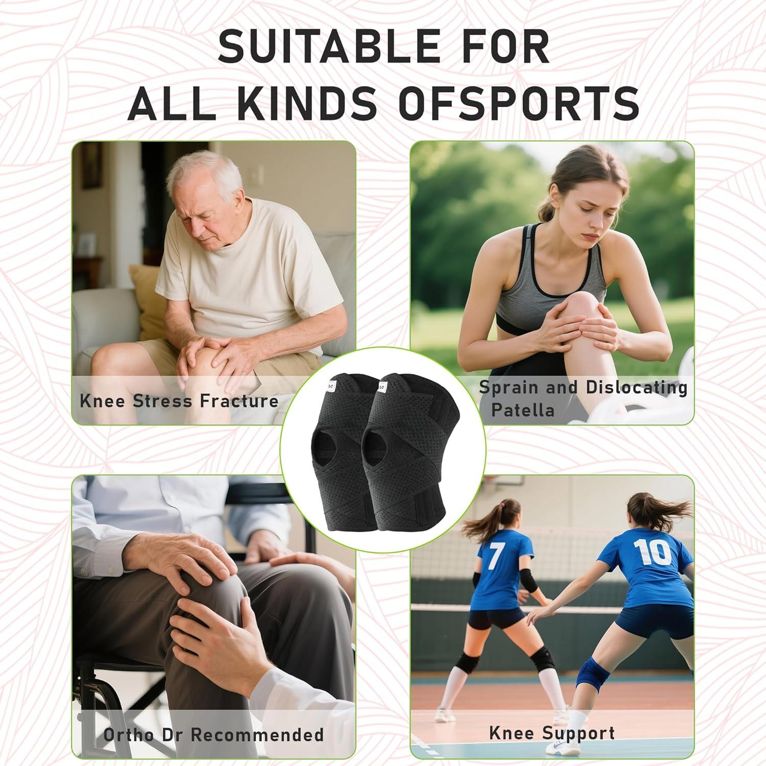 Férula de Rodilla Yochaqute Mediana con Soporte y Compresión