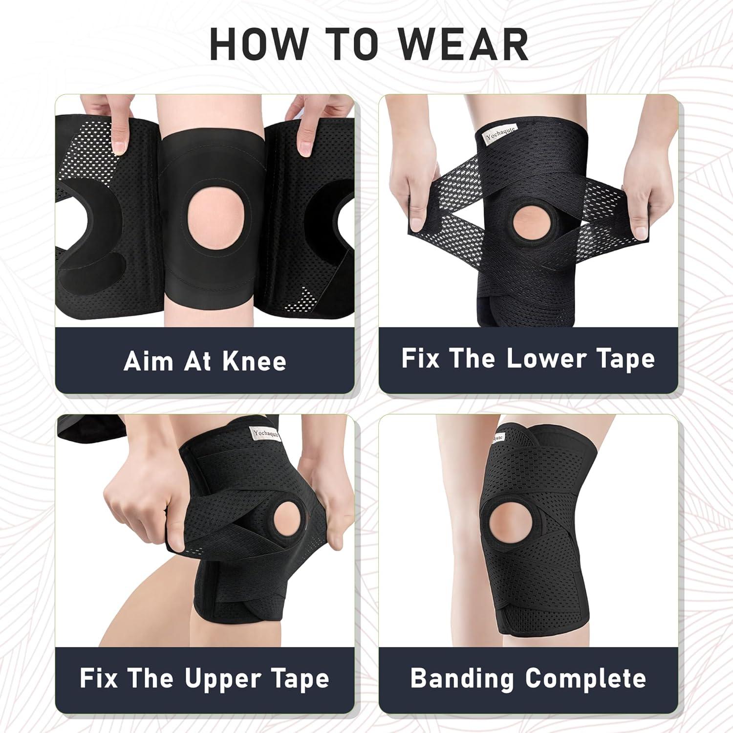 Férula de Rodilla Yochaqute Mediana con Soporte y Compresión