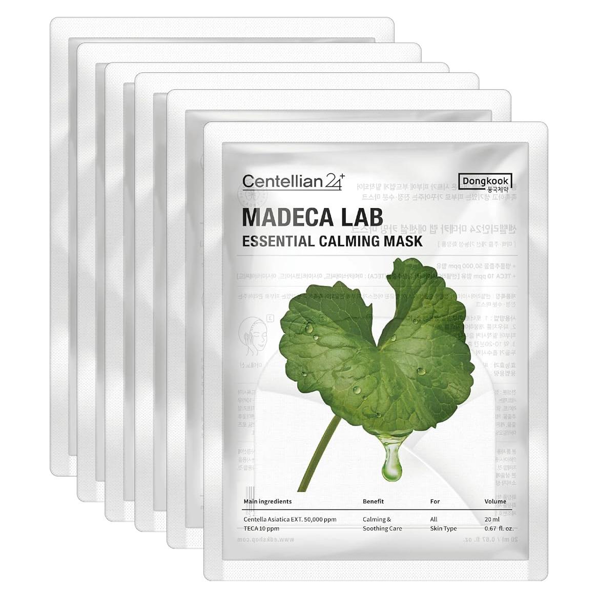 Mascarilla Facial Centellian 24 Calmante Extra 6pc - Piel Sensible