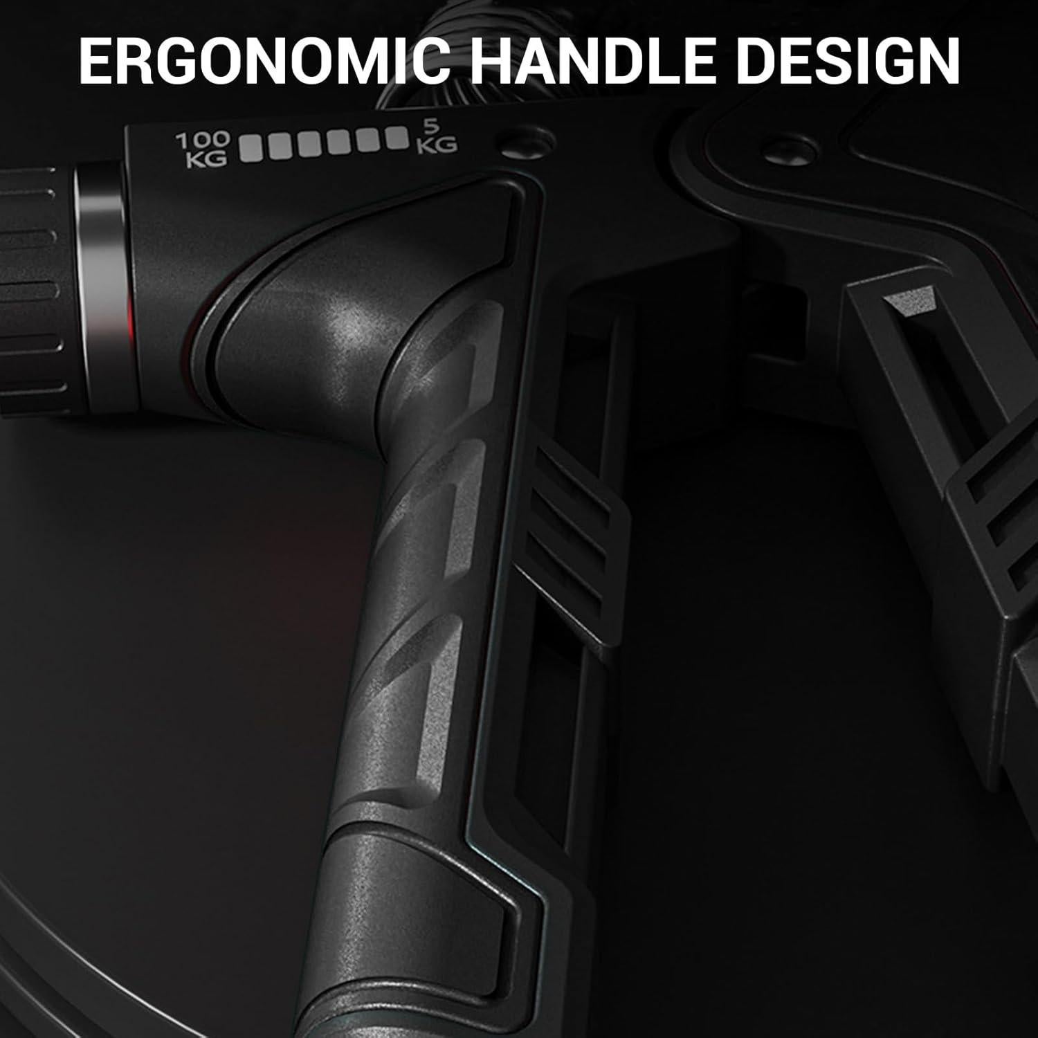 Fortalecedor de Agarre de Mano YESIMET 5-100kg Ajustable con Conteo