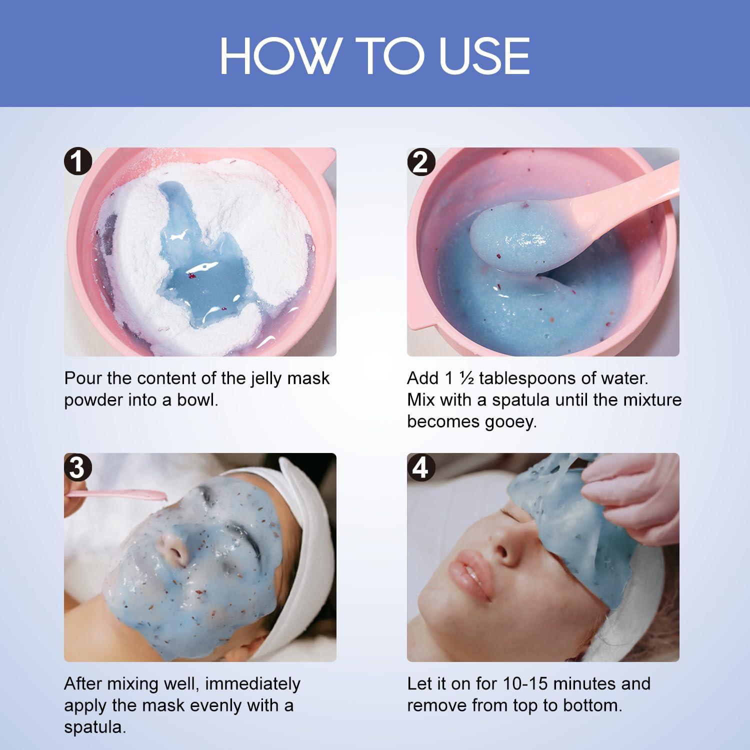 Kit de Mascarillas de Gel KERUILA para Hidratación Facial