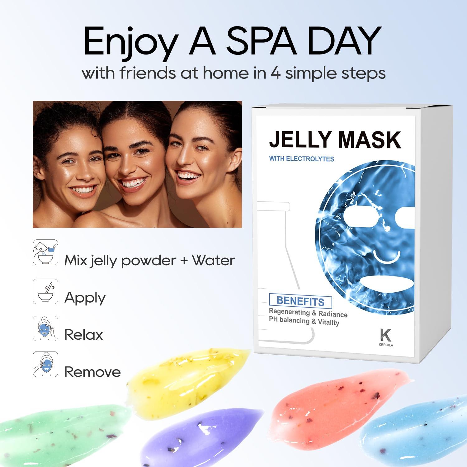 Kit de Mascarillas de Gel KERUILA para Hidratación Facial