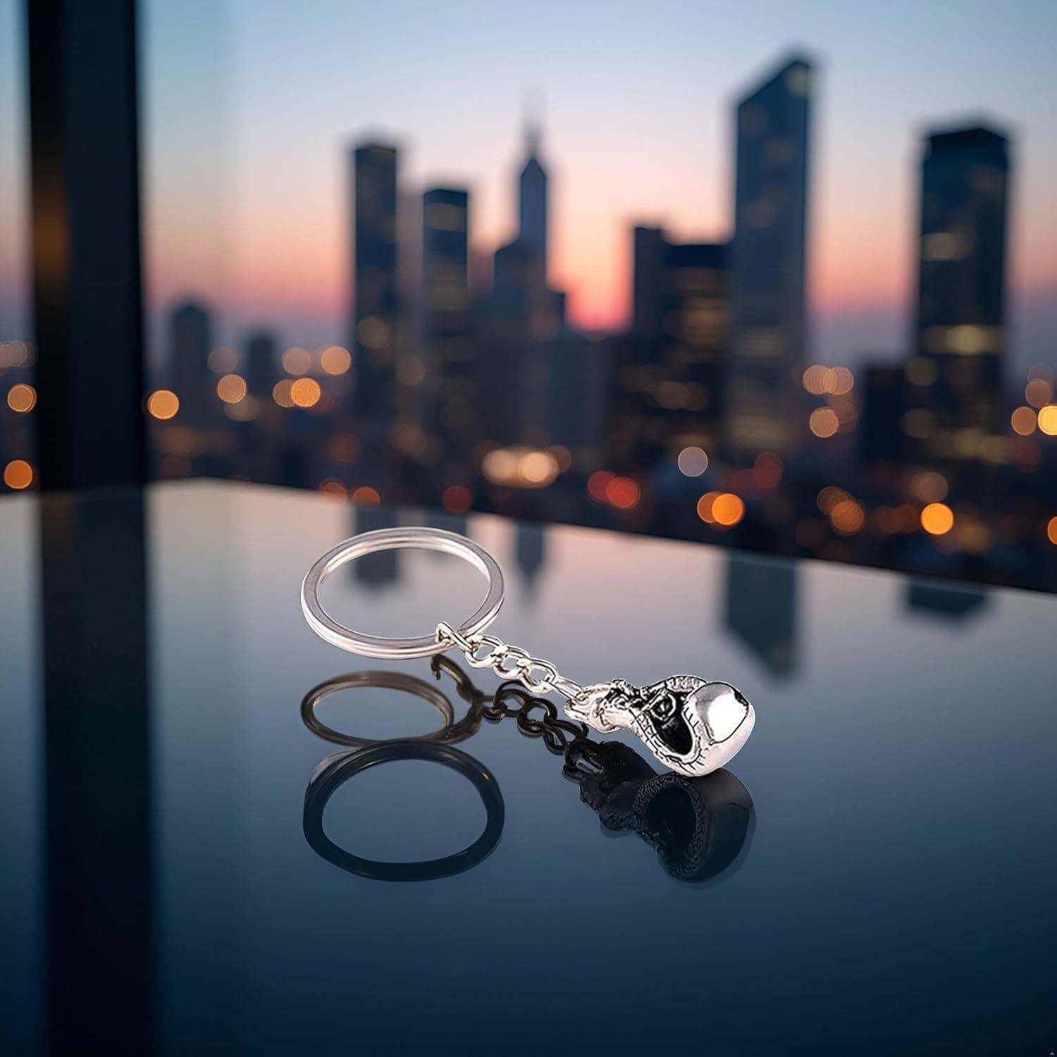 Llavero Guante de Boxeo Plateado GANPUB - Aleación de Zinc