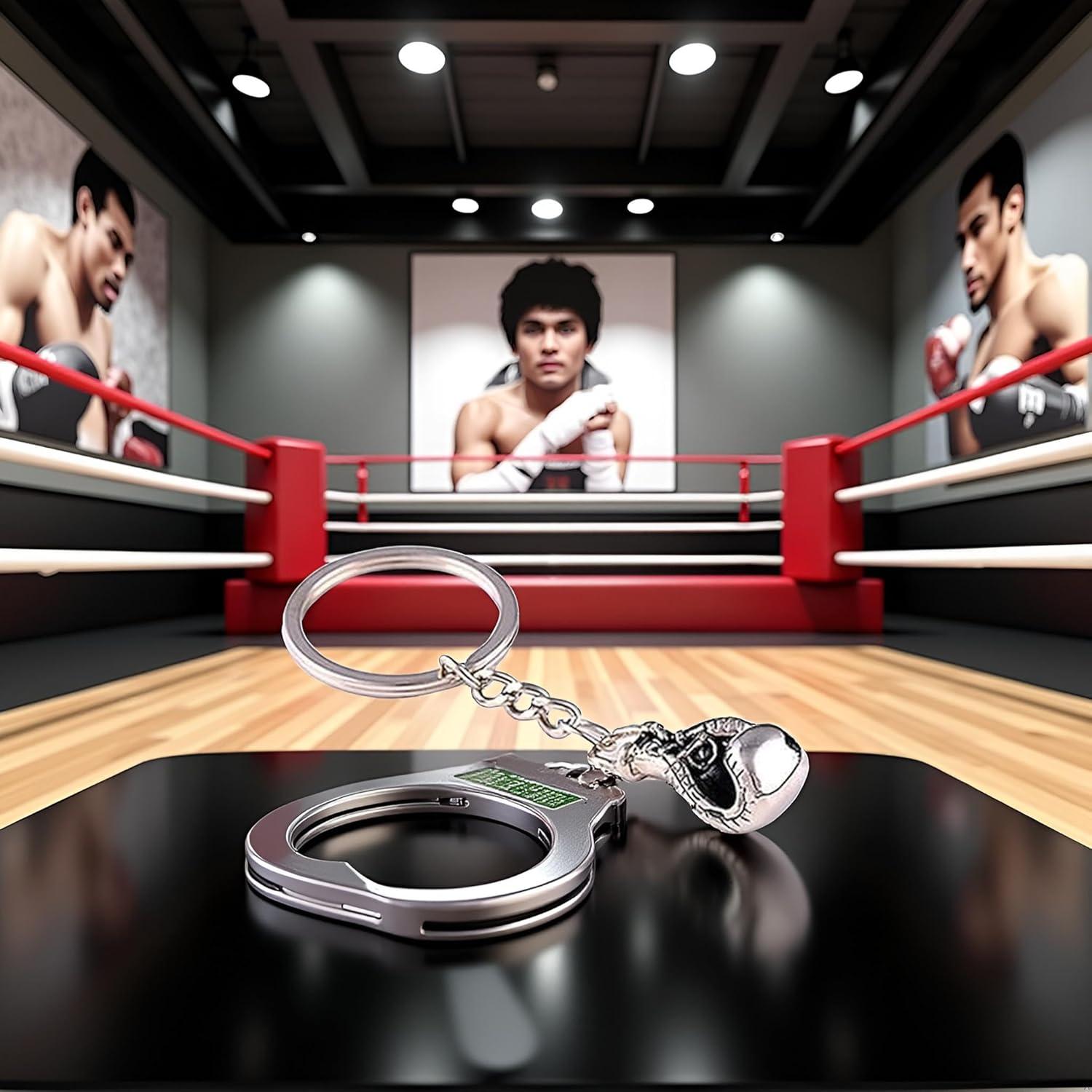 Llavero Guante de Boxeo Plateado GANPUB - Aleación de Zinc