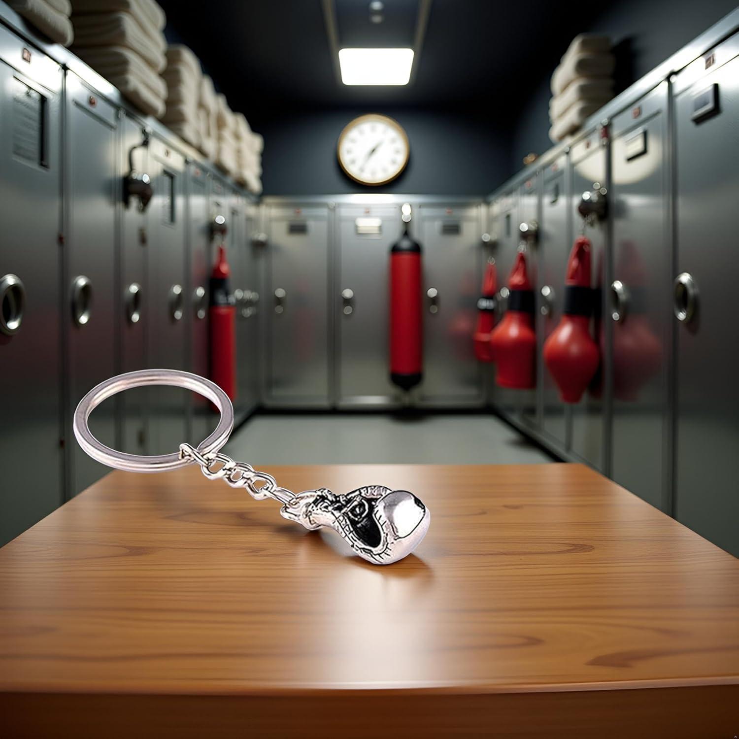 Llavero Guante de Boxeo Plateado GANPUB - Aleación de Zinc
