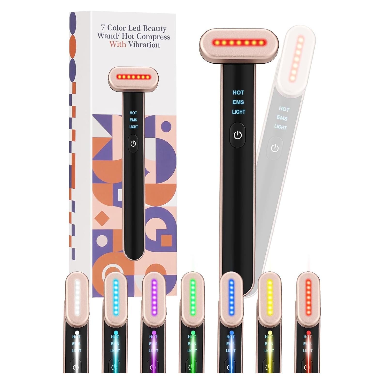 Varita de Terapia de Luz Roja Gipider 7-en-1 Facial