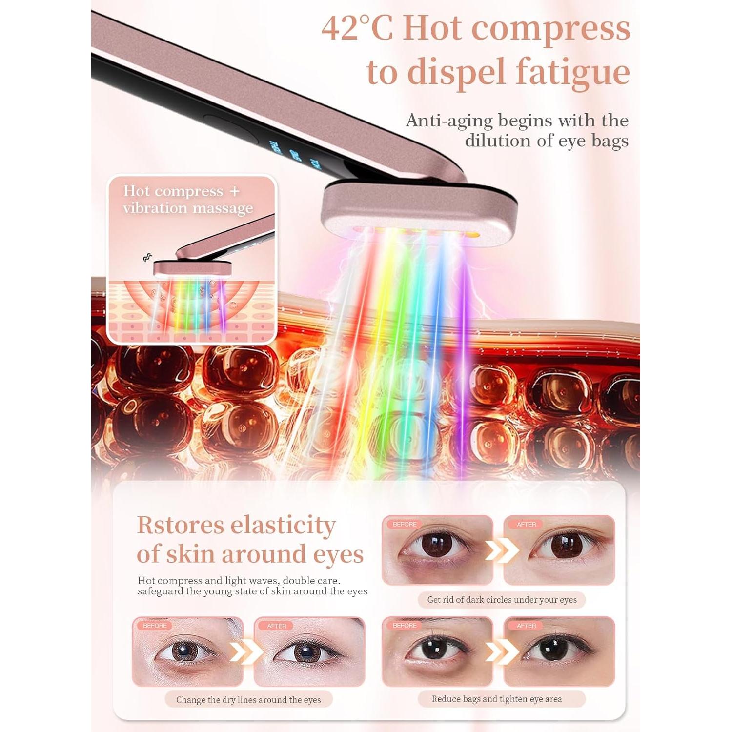 Varita de Terapia de Luz Roja Gipider 7-en-1 Facial