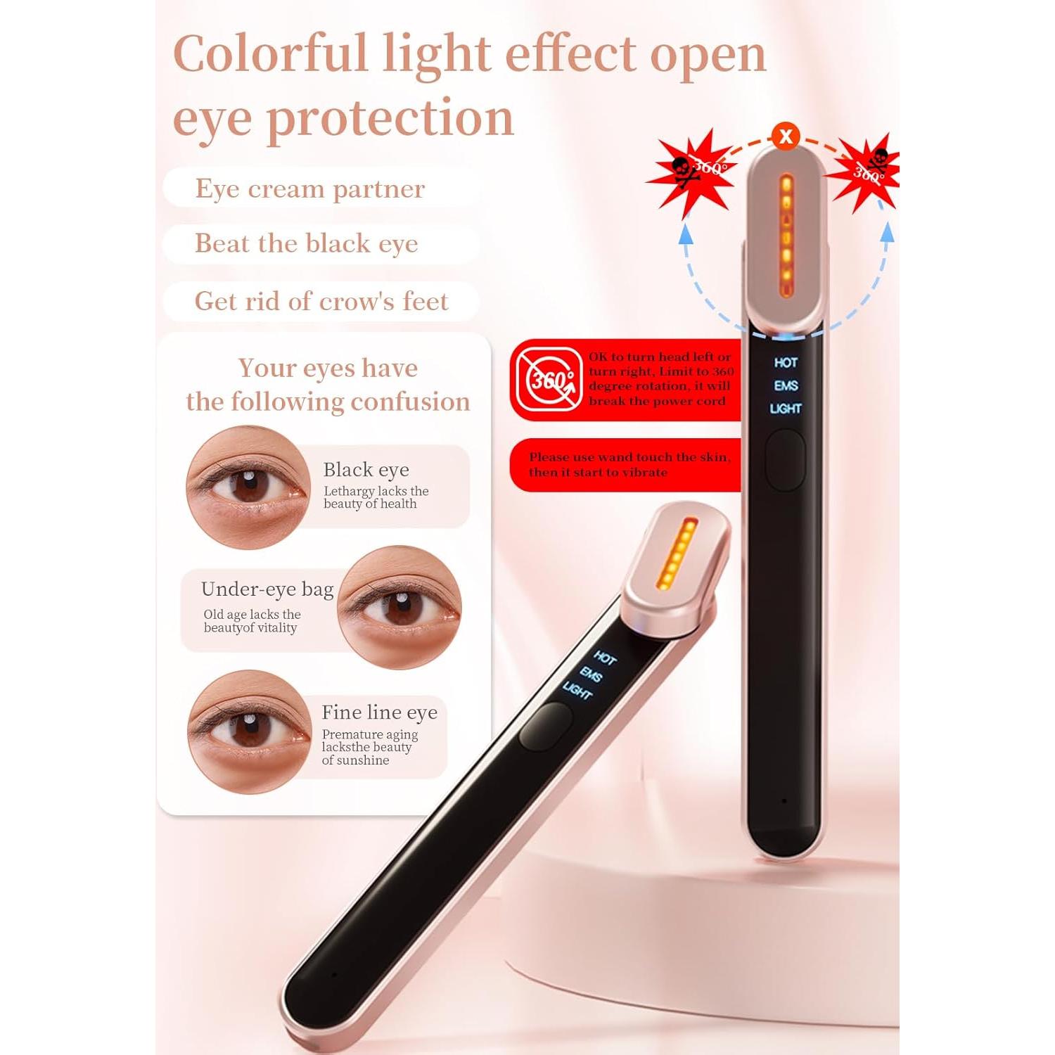 Varita de Terapia de Luz Roja Gipider 7-en-1 Facial