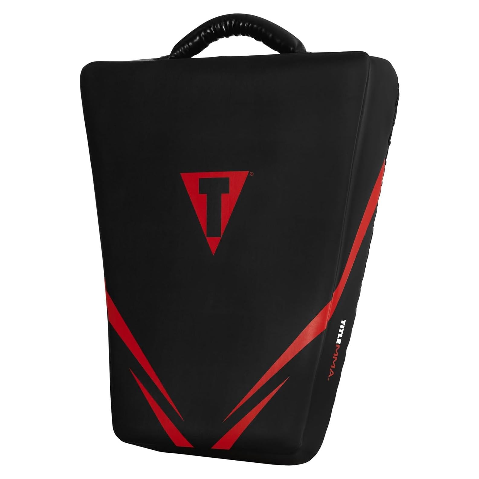 Escudo de Patada MMA Título Boxing Negro/Rojo 53x28 cm