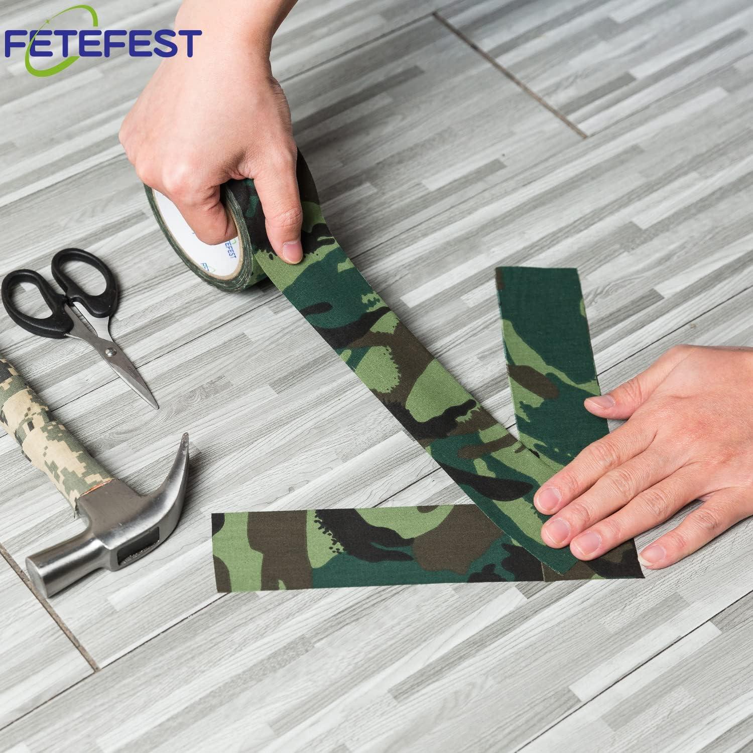 Cinta Camuflaje Fetefest 5.08 cm x 27.43 m Sin Residuo