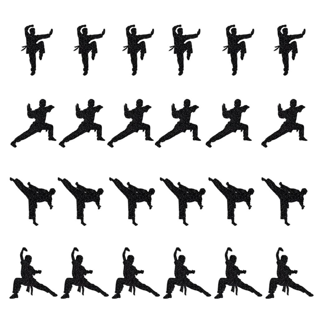 Adornos de Cupcake de Karate 24 Piezas - Duomijiejie