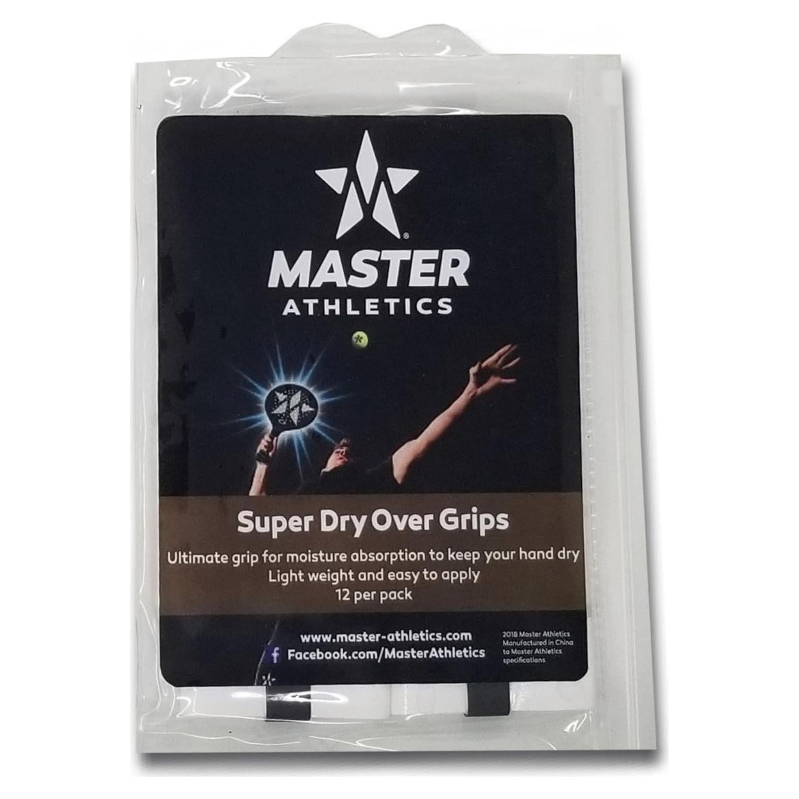 Over Grip Master Athletics Super Dry - 12 Unidades, Blanco