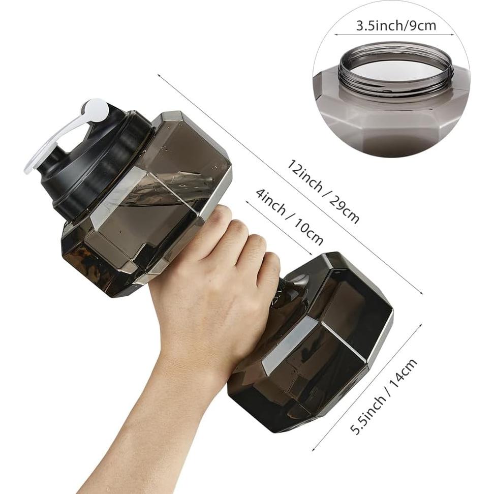 Botella de Agua Ecológica Dulcii 2.2L Mancuerna Fitness