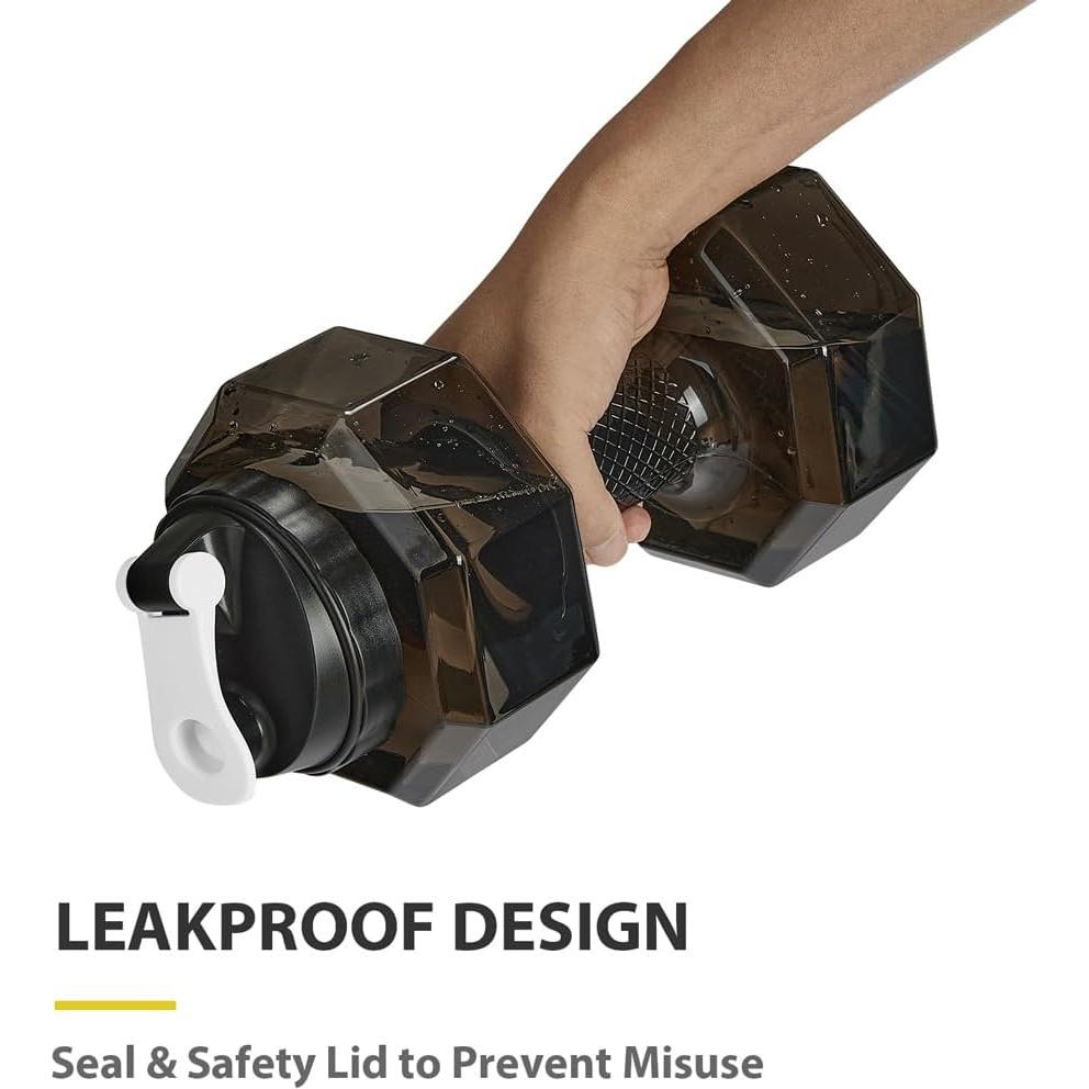 Botella de Agua Ecológica Dulcii 2.2L Mancuerna Fitness