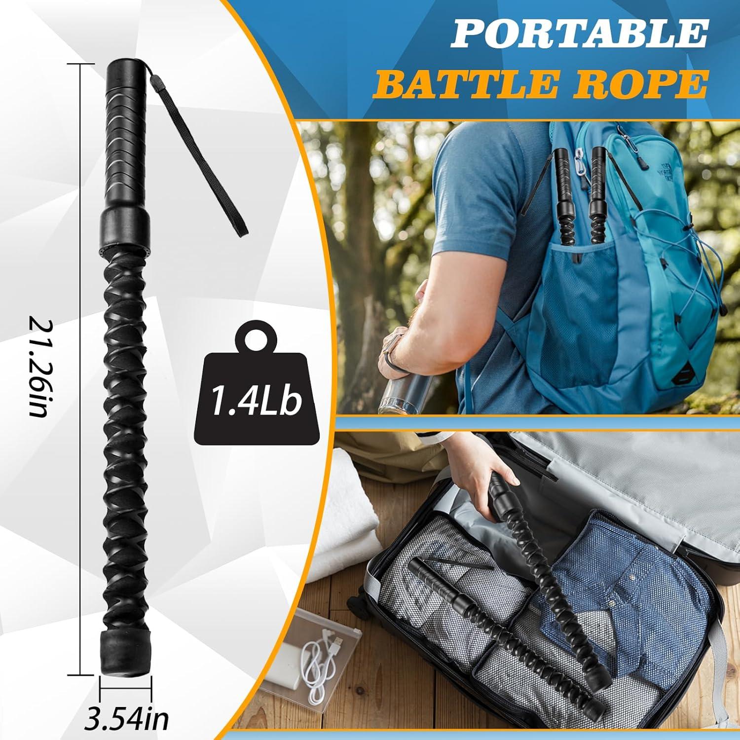 Cuerdas de Batalla Sin Cuerda mnmnx 52 cm para Gimnasio en Casa