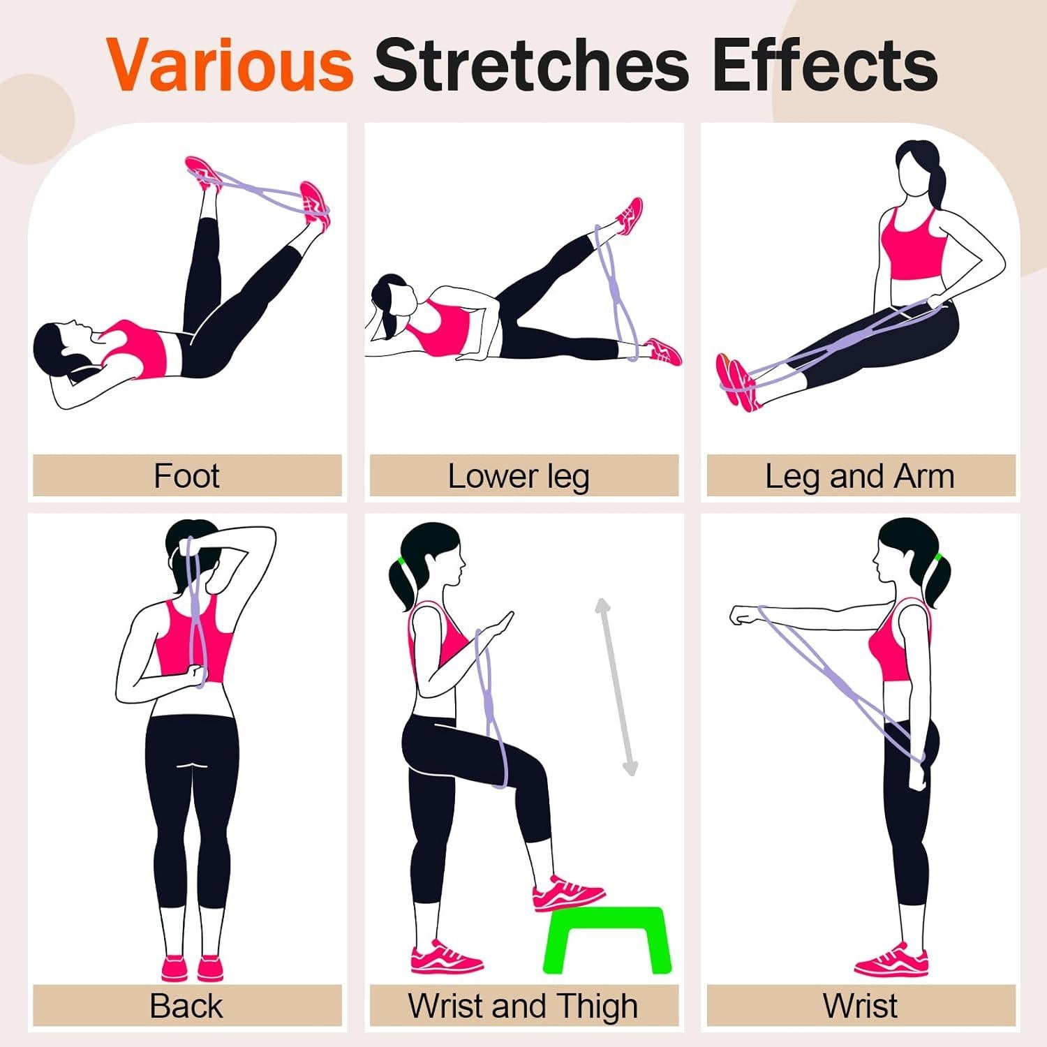 Banda de Resistencia Fitness Soulchen Figura 8 - 3 Piezas