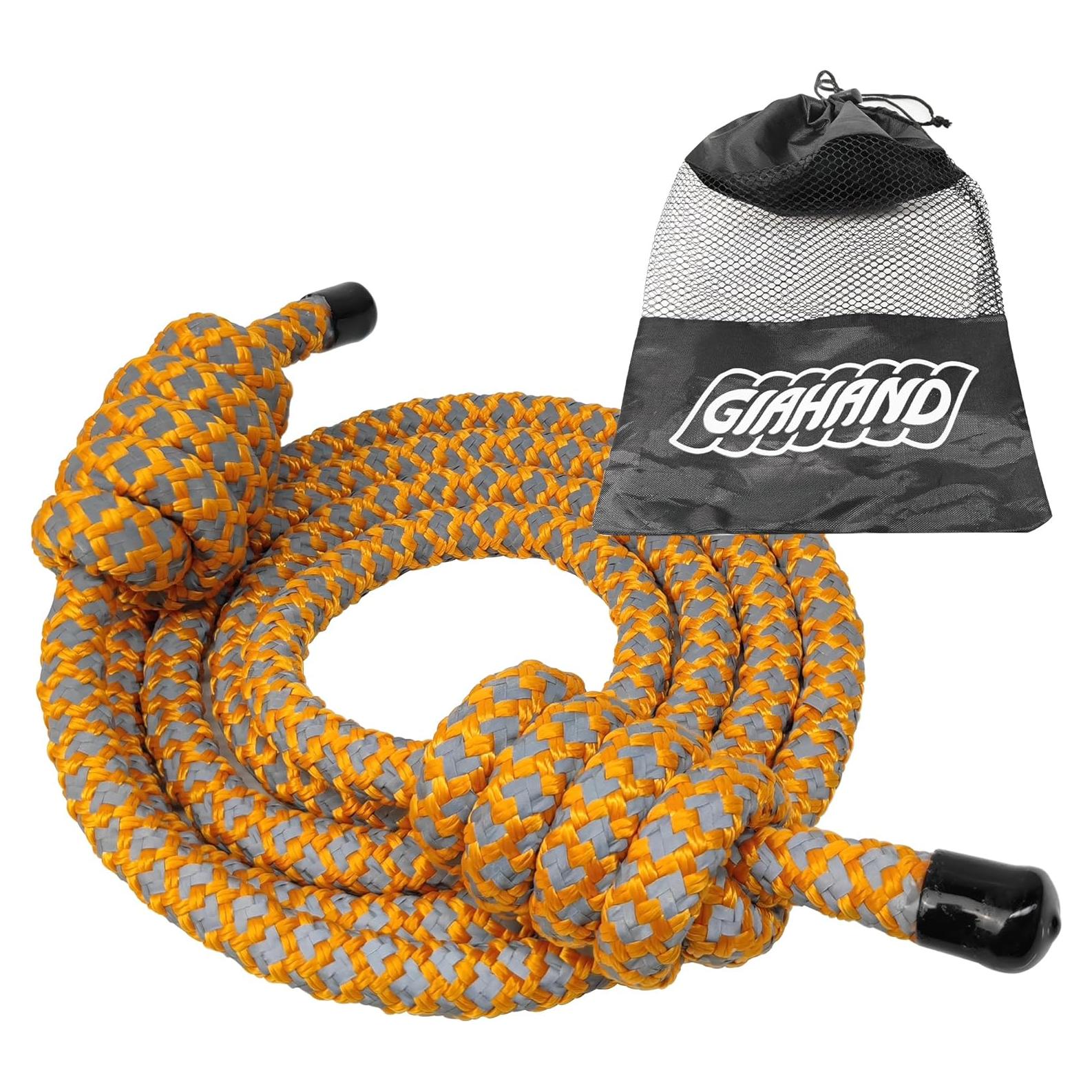 Cuerda de Saltar con Peso GIAHAND Naranja 3m Ajustable