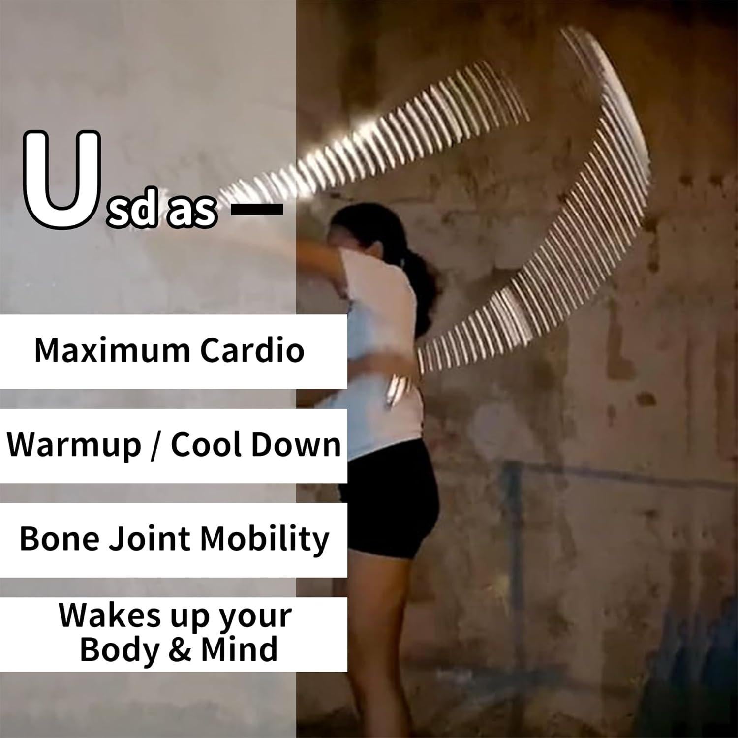 Cuerda de Saltar con Peso GIAHAND Naranja 3m Ajustable