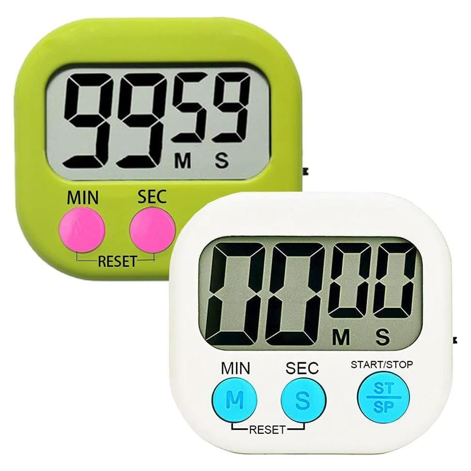 Temporizador Digital de Cocina MSART Magnético 99 min Alarma Fuerte