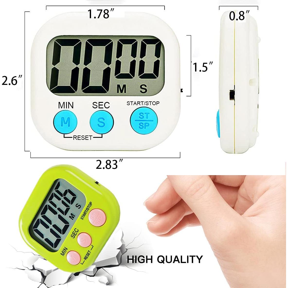 Temporizador Digital de Cocina MSART Magnético 99 min Alarma Fuerte