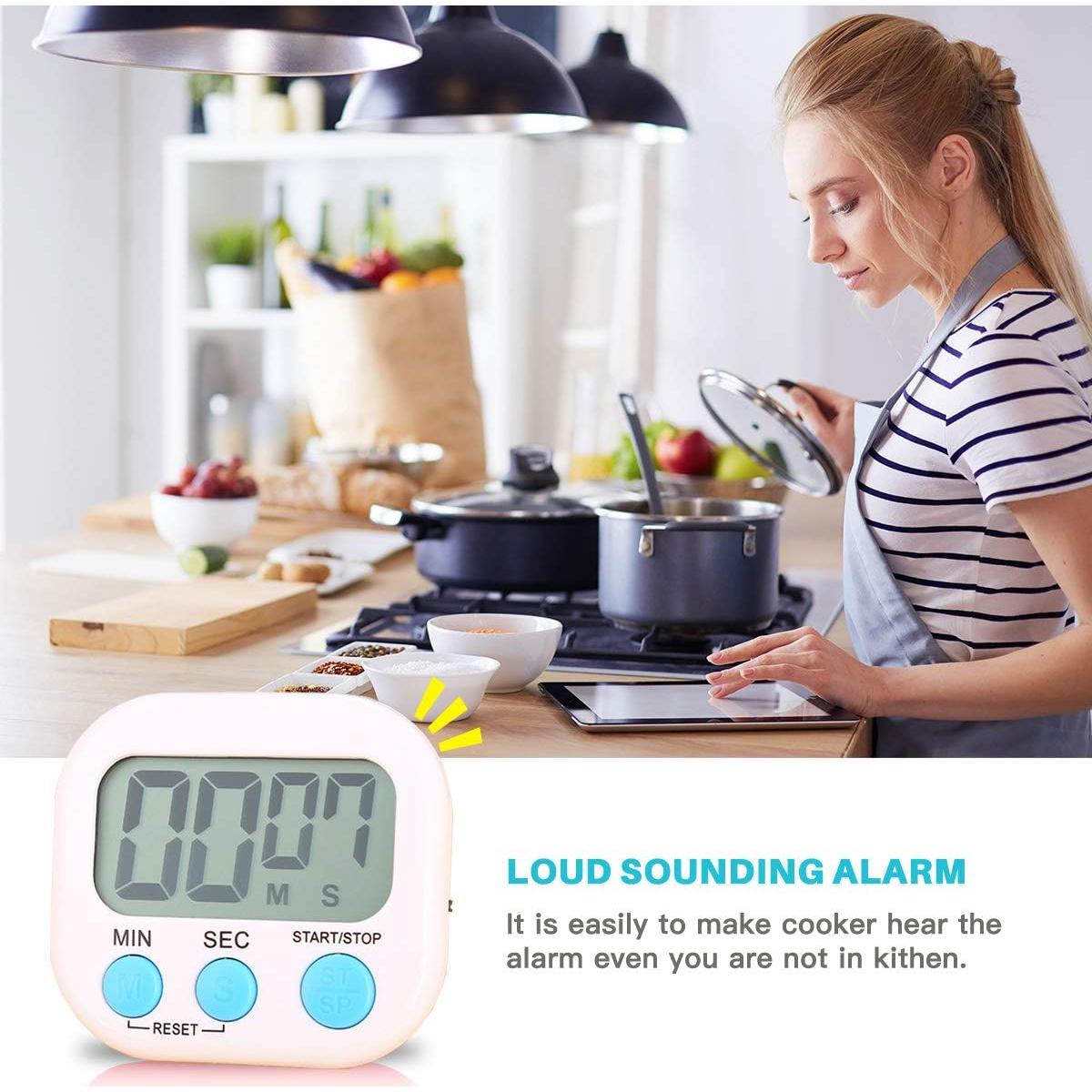 Temporizador Digital de Cocina MSART Magnético 99 min Alarma Fuerte