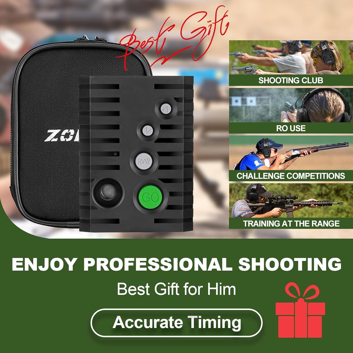 Temporizador de Tiro ZOHAN ZH01 Mejorado con 4 Modos y Batería