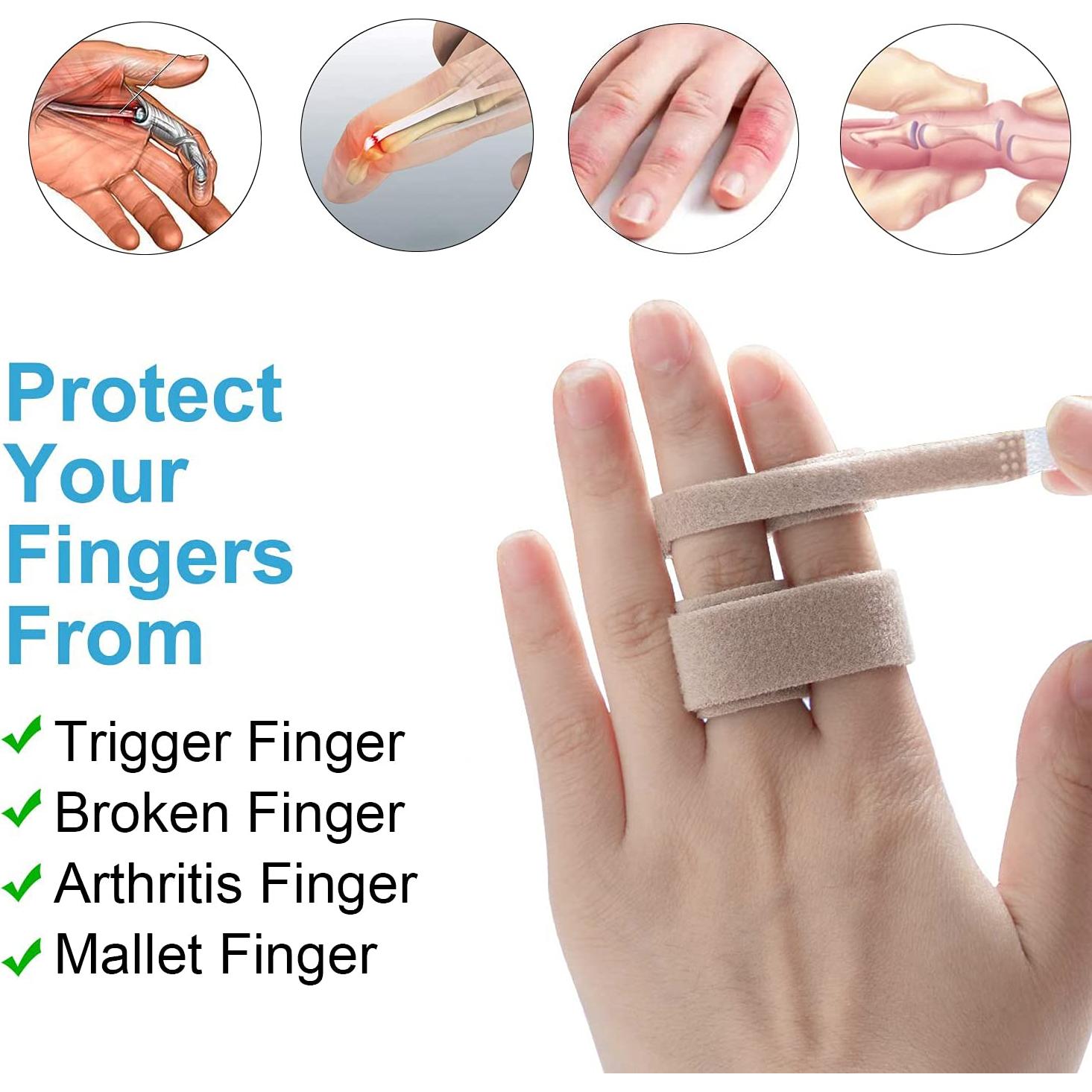 Cintas para Dedos Buddy Sumifun - 12 Piezas Vendaje Reutilizable