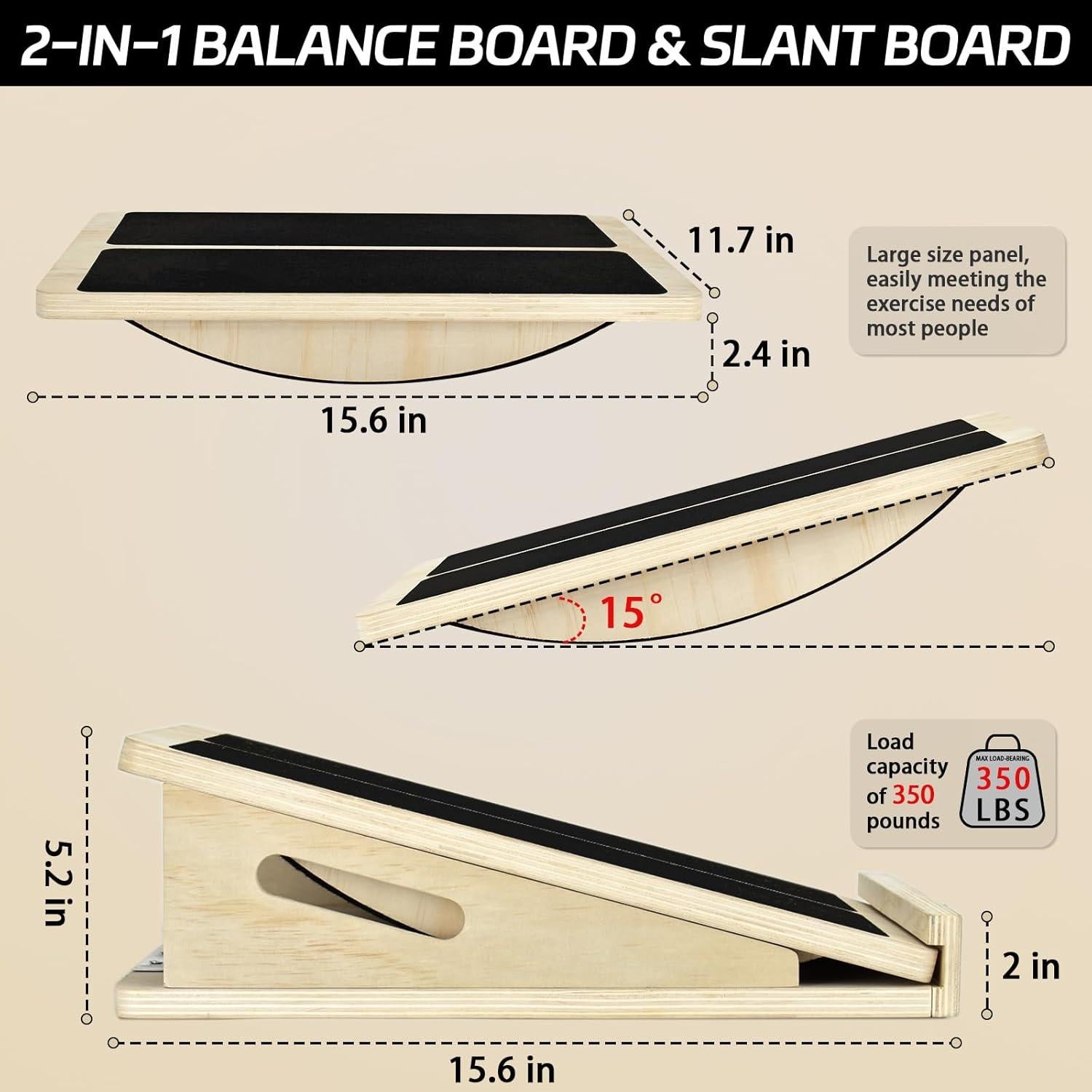 Tabla de Inclinación y Balance Smohtmeny 2 en 1 - Estiramiento y Equilibrio