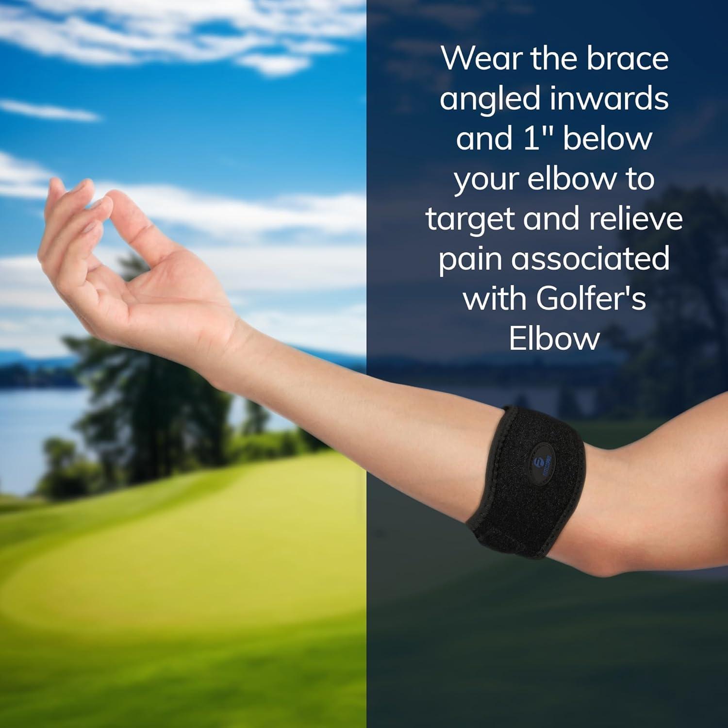 Soporte de Codo Fittest Pro - Alivio Dolor Tenista y Golfista - 2 Piezas