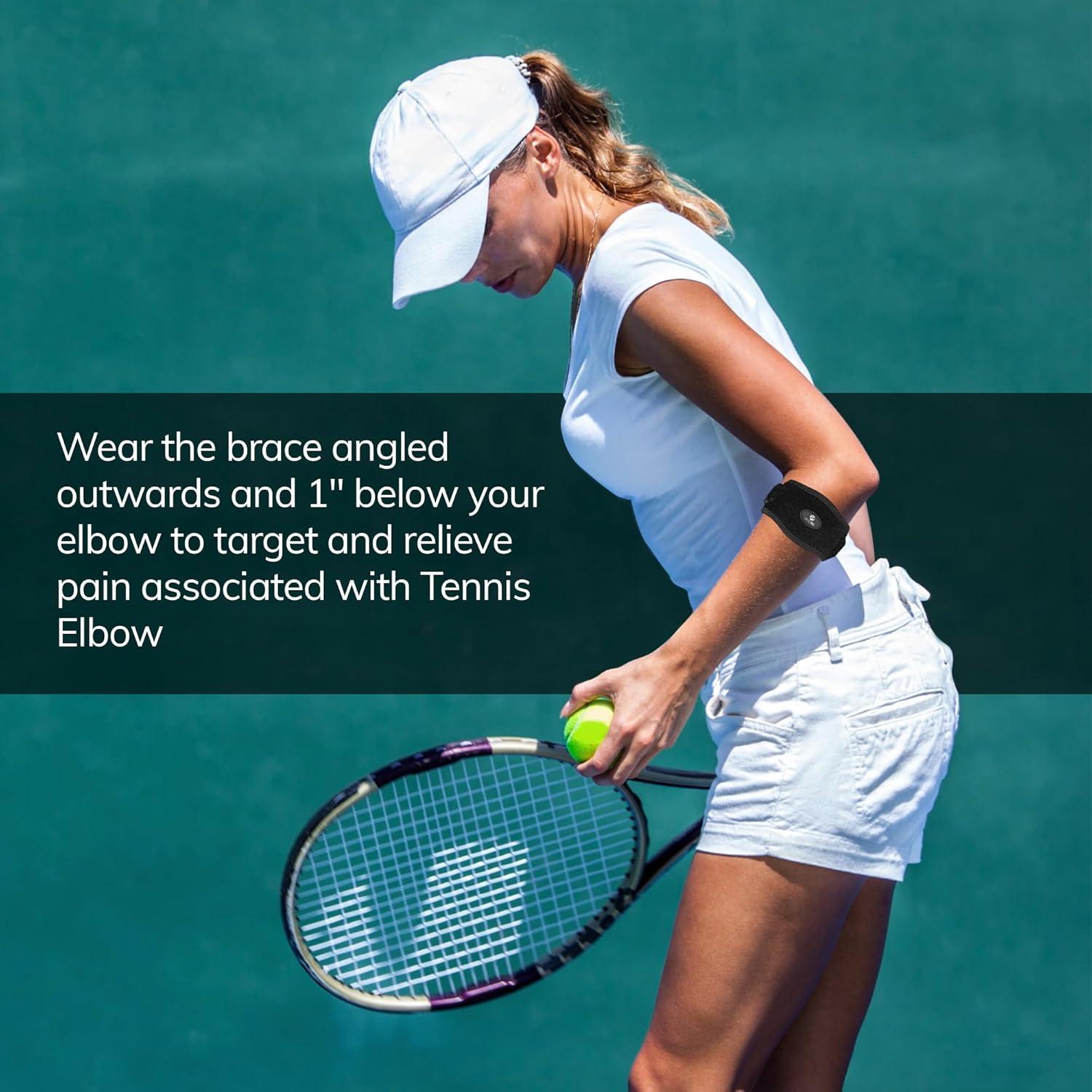 Soporte de Codo Fittest Pro - Alivio Dolor Tenista y Golfista - 2 Piezas