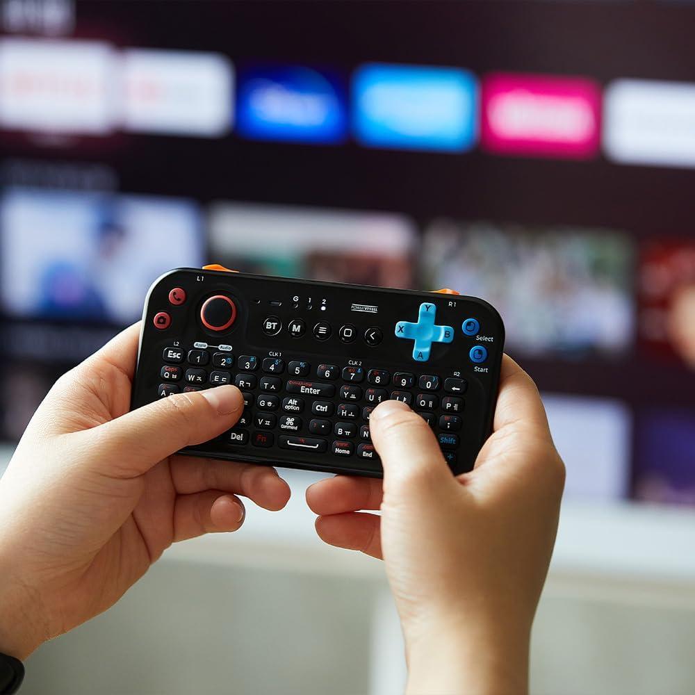 Teclado Bluetooth FUNDIAN PV-K02 con Mouse y Audio, Negro