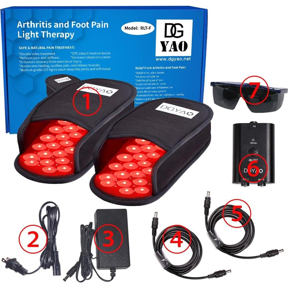 Almohadillas de Luz Roja DGXINJUN para Alivio del Dolor