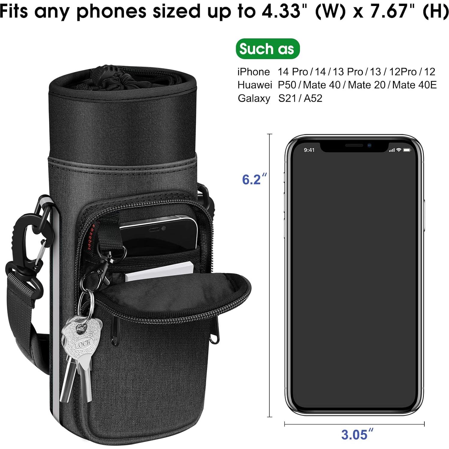 Funda de Transporte para Botellas de Agua CaseBot, Neopreno, 0.95L