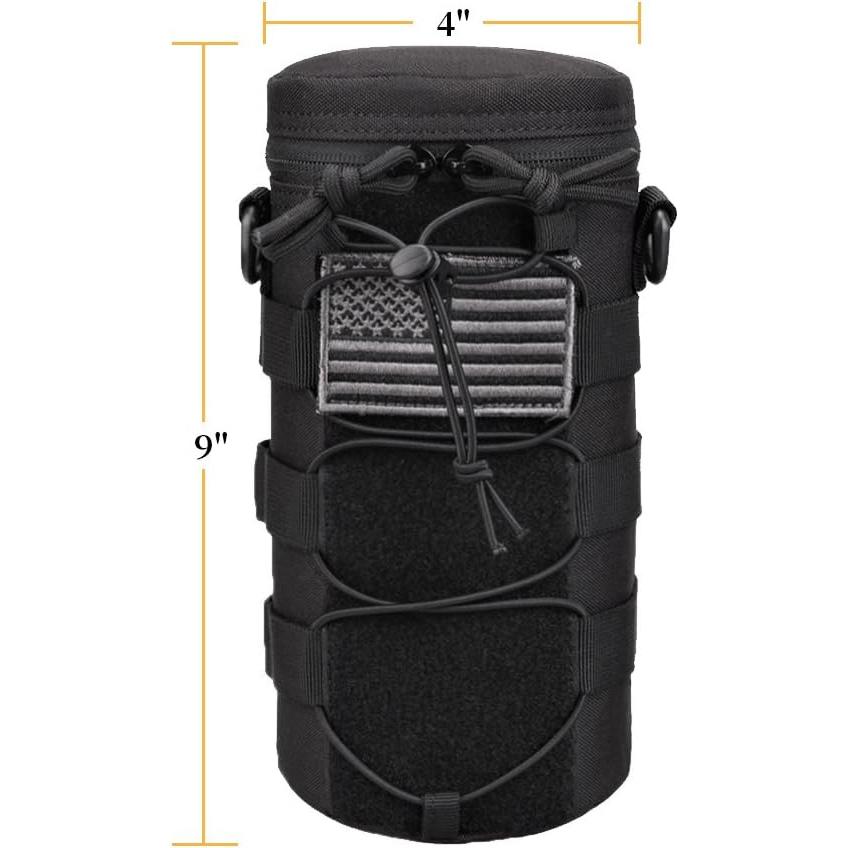 Funda para Botella de Agua AMYIPO Molle 1L Negra