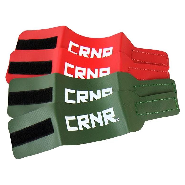 Paquete de 4 Bandas de Tobillo Combat Corner - Vinilo Rojo y Verde