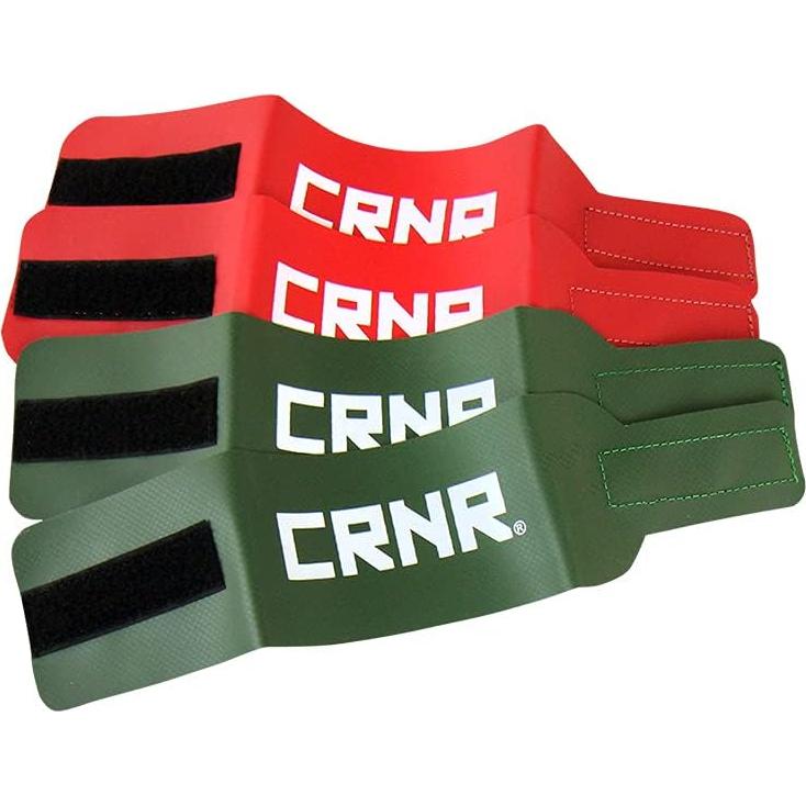 Paquete de 4 Bandas de Tobillo Combat Corner - Vinilo Rojo y Verde