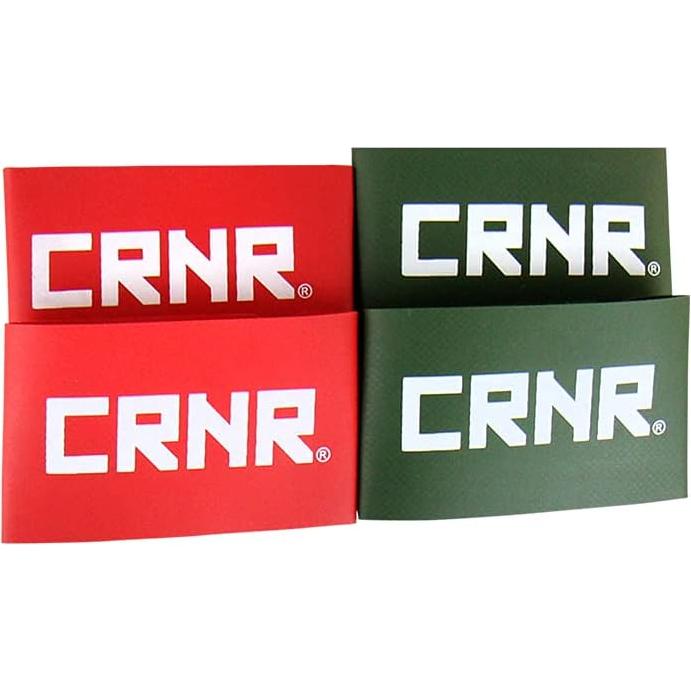 Paquete de 4 Bandas de Tobillo Combat Corner - Vinilo Rojo y Verde