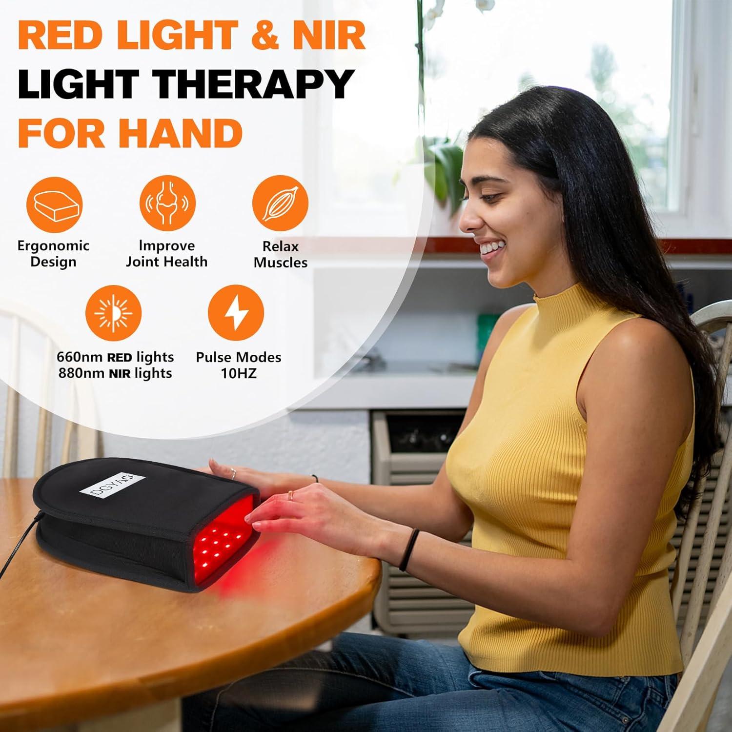 Terapia de Luz Infrarroja Roja TUOB para Manos 336 LEDs