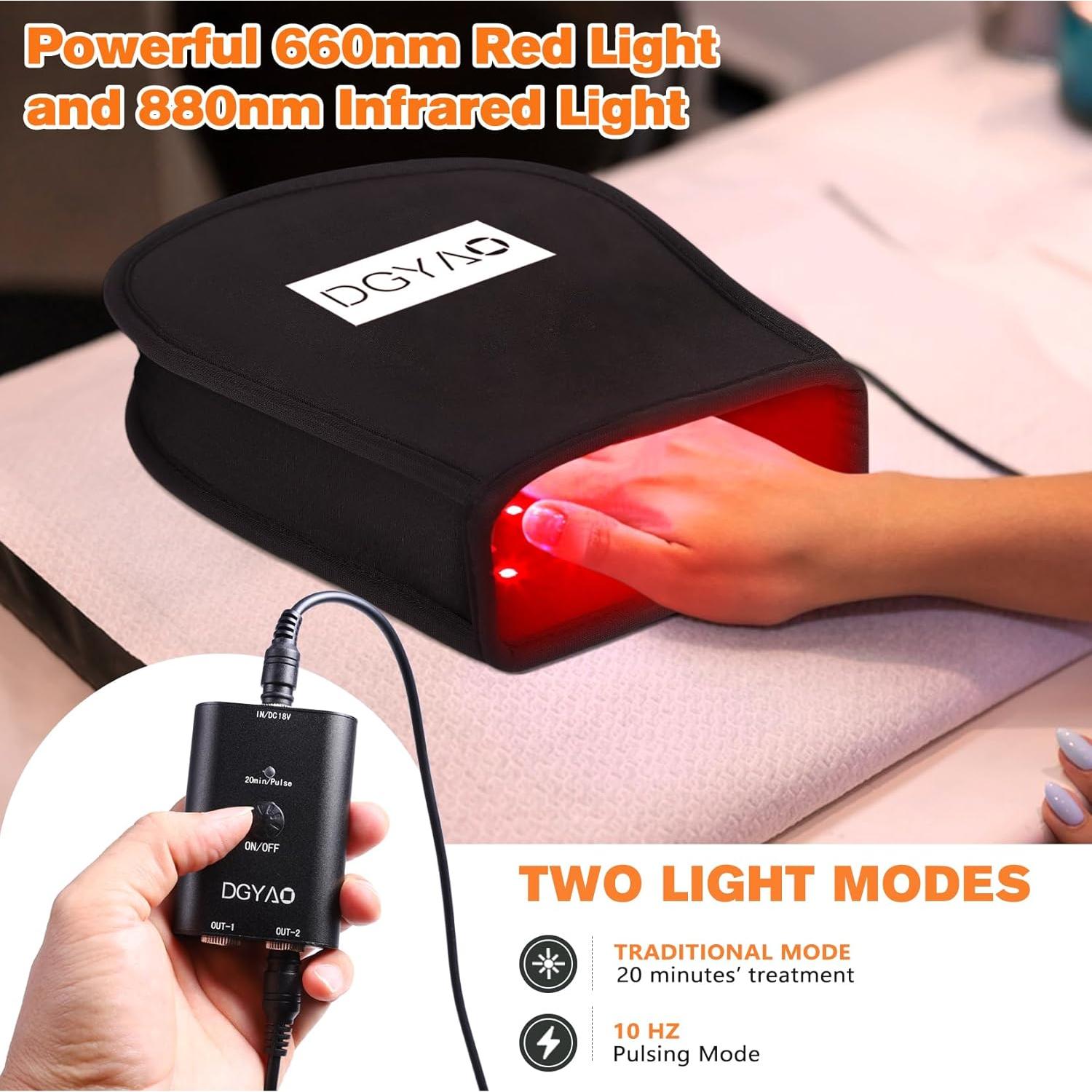 Terapia de Luz Infrarroja Roja TUOB para Manos 336 LEDs