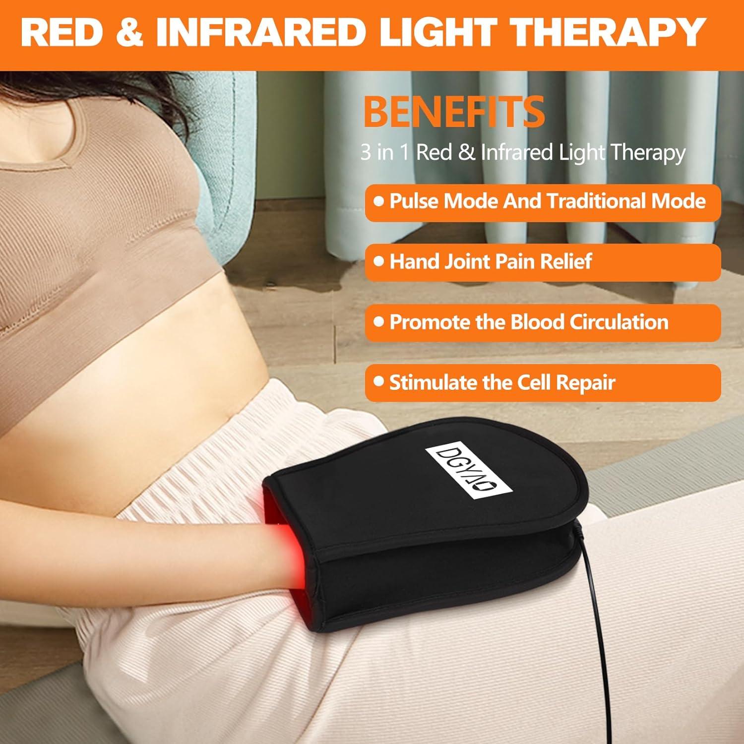 Terapia de Luz Infrarroja Roja TUOB para Manos 336 LEDs