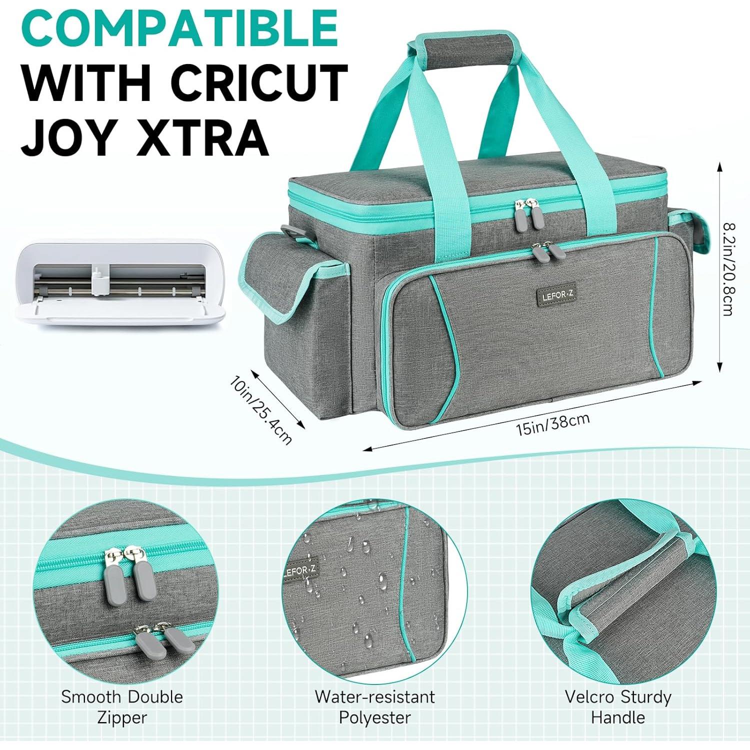 Funda de Almacenamiento LEFORZ para Cricut Joy Xtra - Gris/Verde