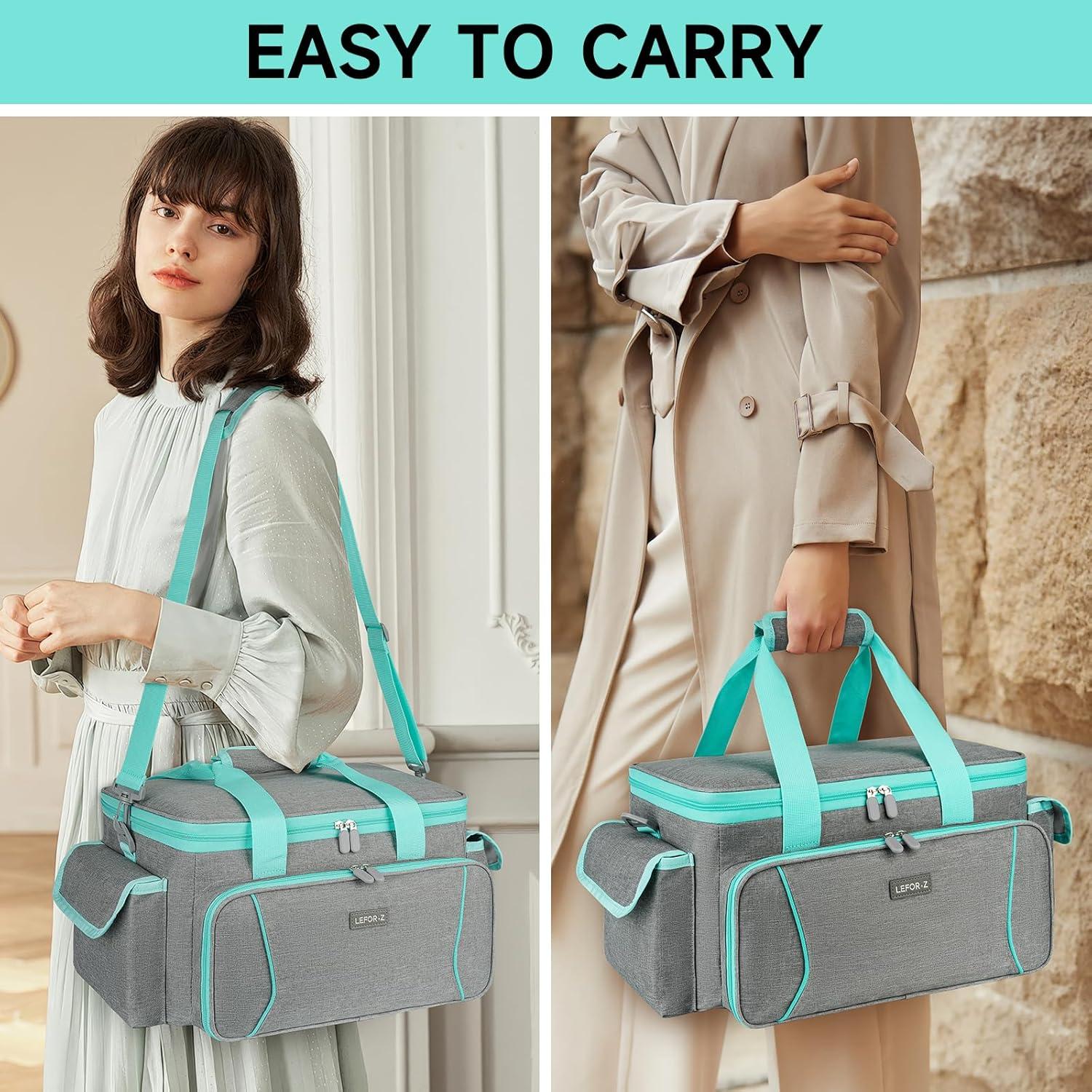 Funda de Almacenamiento LEFORZ para Cricut Joy Xtra - Gris/Verde