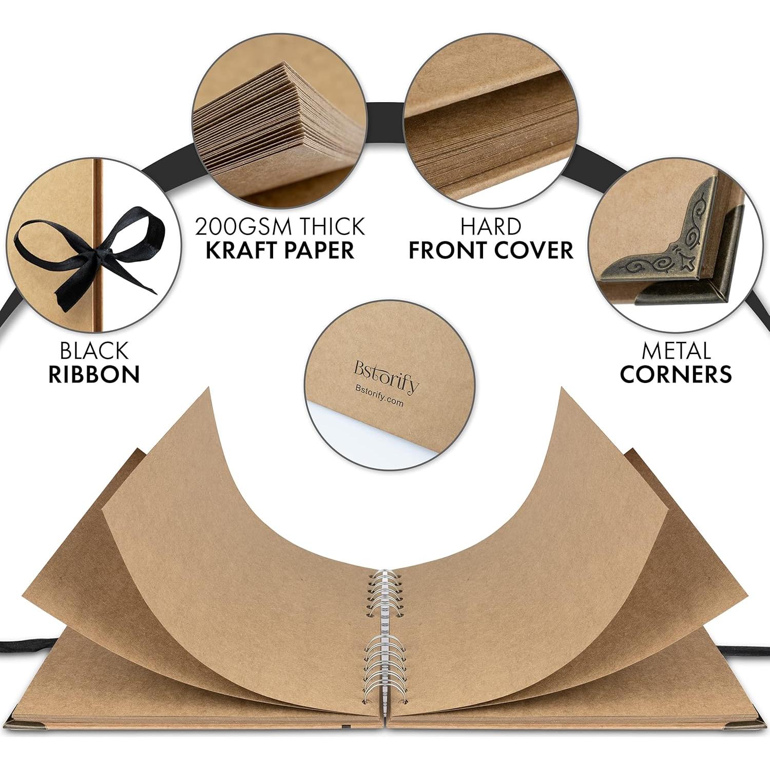 Álbum de Recortes Bstorify 60 Páginas 20.32x20.32cm Marrón